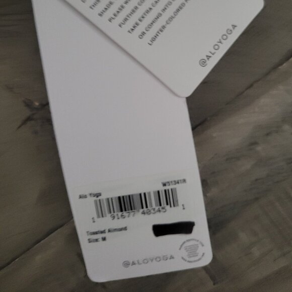 Alo Yoga High-Waist On Point Moto Trouser- Toasted Almond Medium - Picture 5 of 8